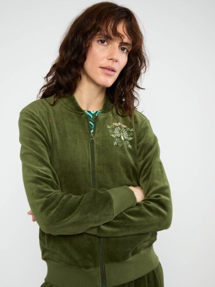 Blouson Velvet Harmony Bomber