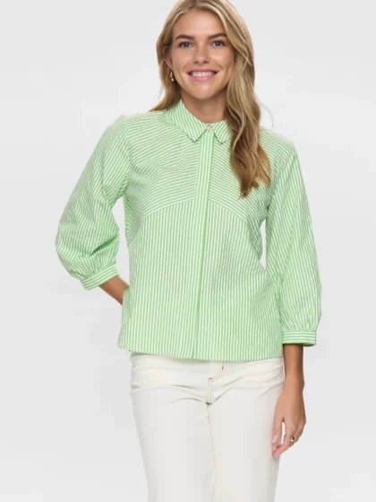 NUCERICA SHIRT - Classic Green stripes
