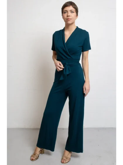 Very Cherry - Emmylou Jumpsuit Petrol Tricot Deluxe
